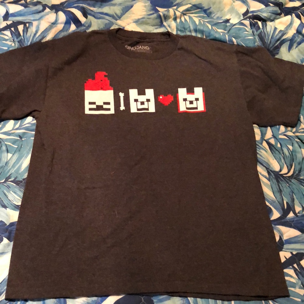 👾2for$15 OFFICIAL MINECRAFT MINE CHEST T-SHIRT YL
